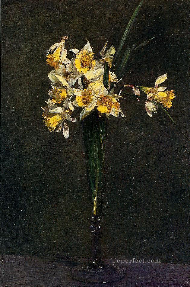 Yellow Flowers aka Coucous Henri Fantin Latour Oil Paintings